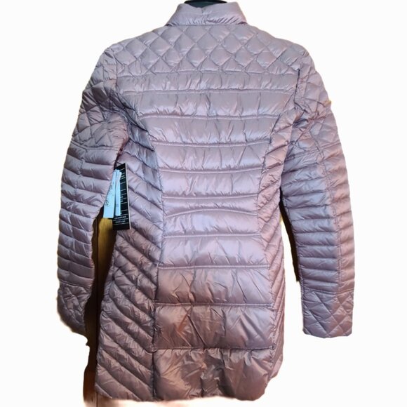 NWT GUESS Marciano QUILTED DOWN Natasha XS Mauve Puffer Jacket Coat - Picture 10 of 16